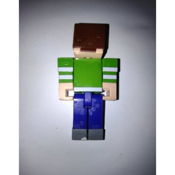 Minecraft Steve Action Figure With Creeper Shirt & Movable Parts 3.25" Tall - Picture 3 of 6